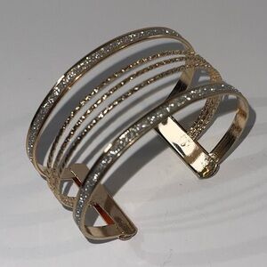 NEW Elegant Gold and Silver Women's Cuff Bracelet